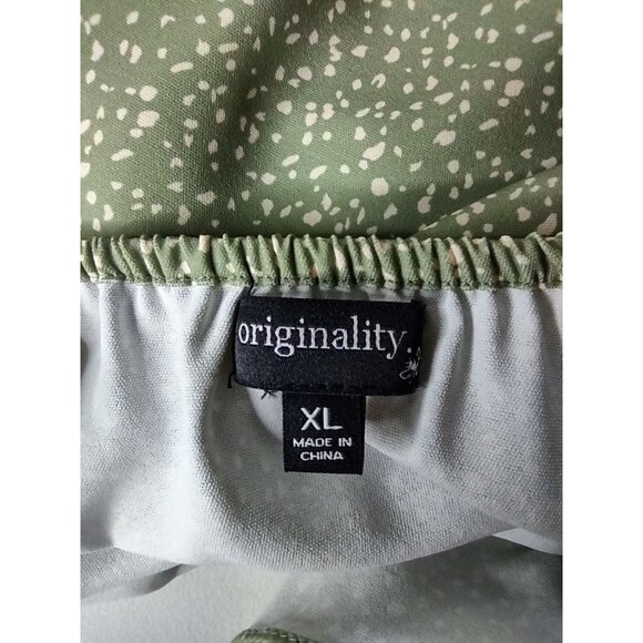 Originality Sage Flutter Sleeve Dress with Tie Back and Ruffle Hem Size XL NWT - Picture 6 of 12